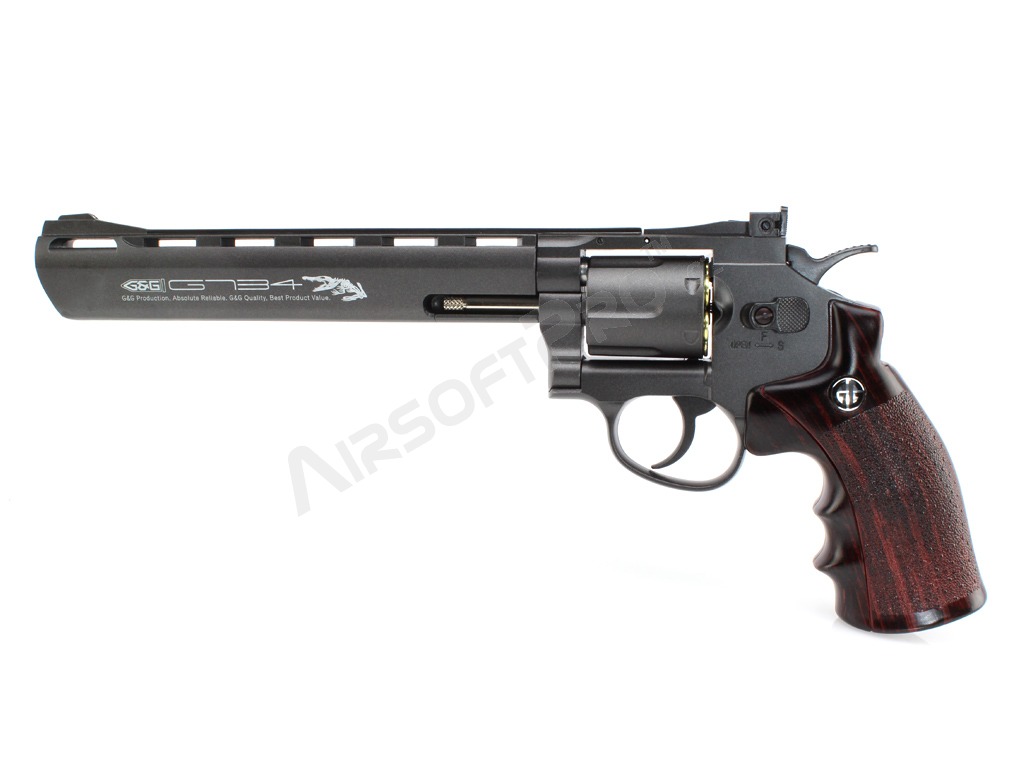 Airsoftový revolver G734 - 8”, CO2 - černý [G&G]
