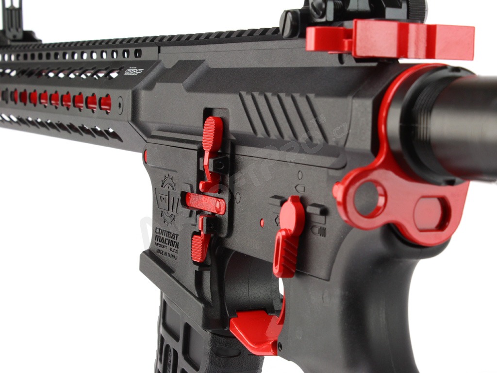 Airsoftová zbraň CM16 SRXL Red Edition, Sportline, černá, elektronická spoušť [G&G]