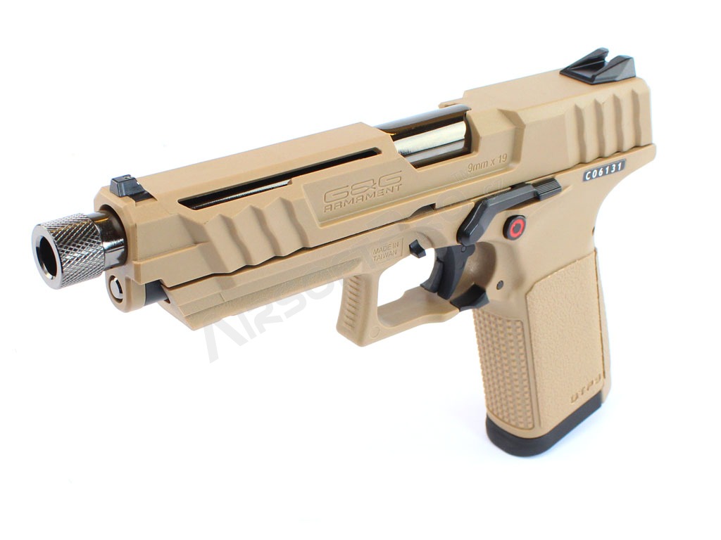 Airsoftová pistole GTP9, plyn blowback (GBB) - desert [G&G]