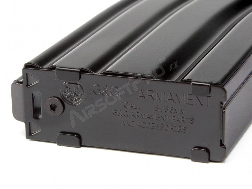 Cargador metálico M4 de 120 cartuchos - negro [G&G]