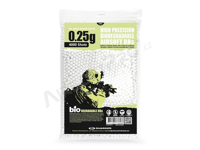 Airsoft BBs Guarder BIO 0,25g 4000pcs - blanco [Guarder]