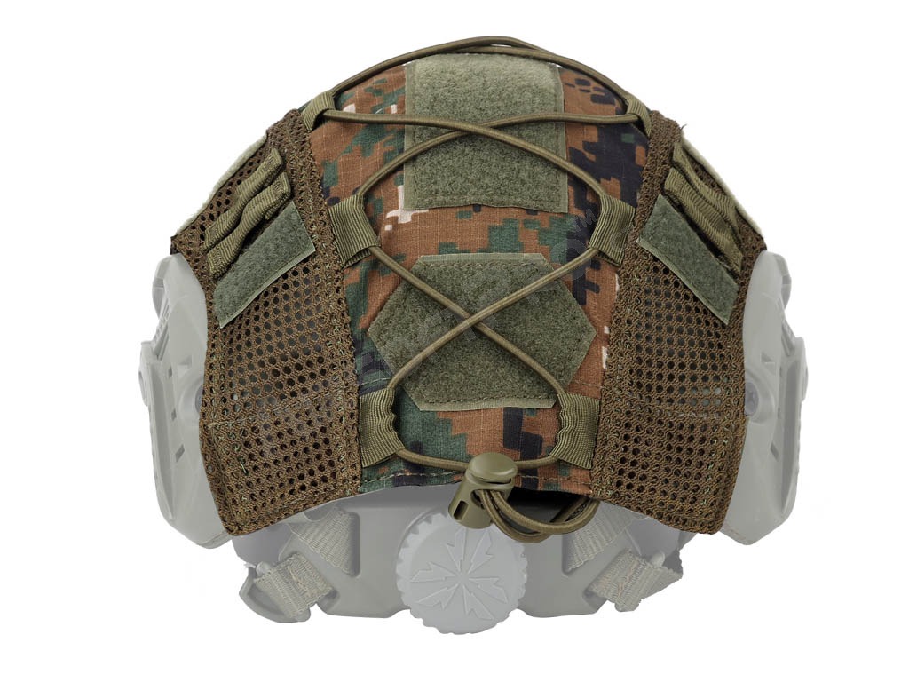 Funda de casco FAST con cordón elástico - Digital Woodland [Imperator Tactical]