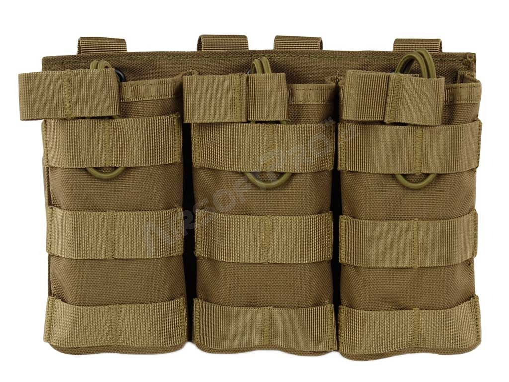 Bolsa de almacenamiento triple para cargadores M4/16 - TAN [Imperator Tactical]