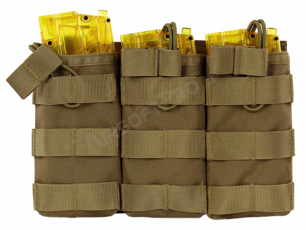 Bolsa de almacenamiento triple para cargadores M4/16 - TAN [Imperator Tactical]