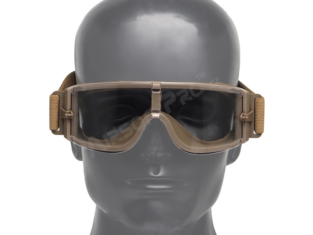 Gafas tácticas ATF TAN - transparentes, ahumadas, amarillas [Imperator Tactical]