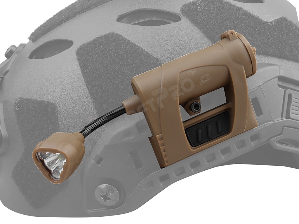 Linterna LED MPLS CHARGE con soporte para casco - TAN
 [Imperator Tactical]