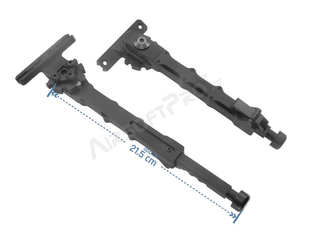 Bípode de montaje lateral Accutac SR-5 con soporte KeyMod / M-LOK [JJ Airsoft]