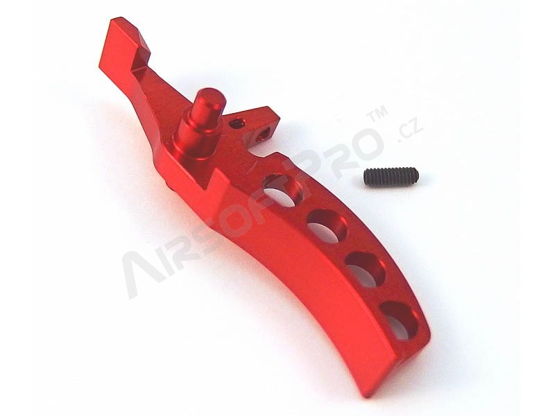 Gatillo CNC CURVO para Leviathan V2 - rojo [JeffTron]