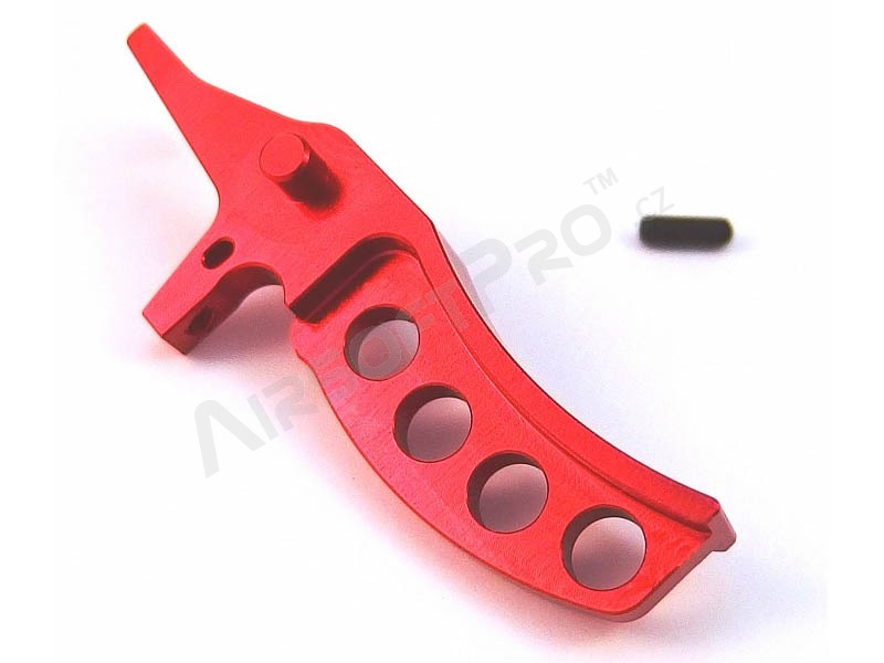 Gatillo CNC CURVO para Leviathan V2 - rojo [JeffTron]