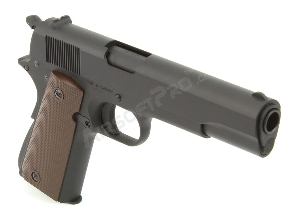 Pistola de airsoft 1911 A1, full metal, gas blowback - negro [KJ Works]