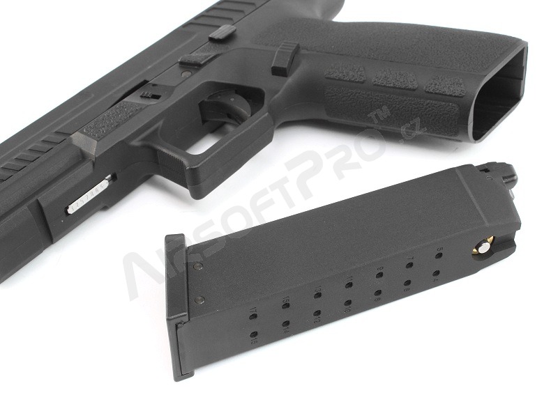 Airsoftová pistole KP-13, kovový závěr, blowback (GBB) - černá [KJ Works]