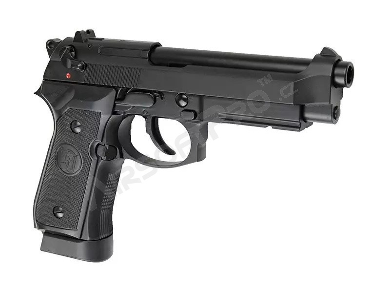 Pistola de airsoft M9 A1 - negra - full metal, blowback - CO2 [KJ Works]