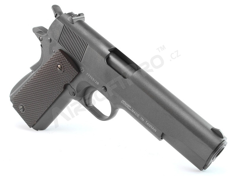 Pistola de airsoft 1911 CO2, full metal, blowback - negra [KWC]