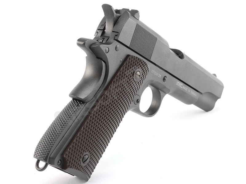 Airsoft pistol 1911 CO2, full metal, blowback - black [KWC]