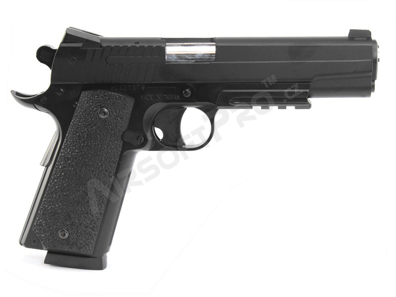 Airsoftová pistole 1911 GSR CO2 , kovový závěr, non-blowback - černá [KWC]