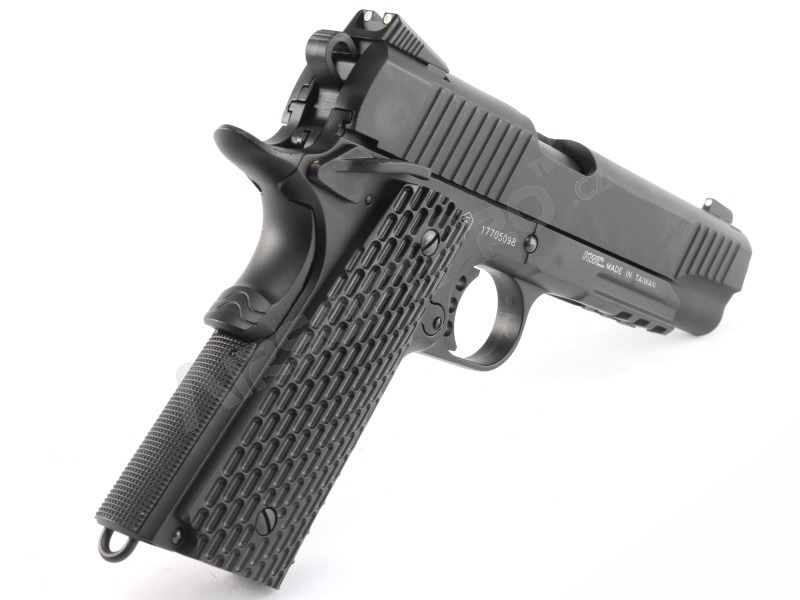 Pistola de airsoft 1911 M.E.U. CO2 blowback, full metal, blowback - negro [KWC]