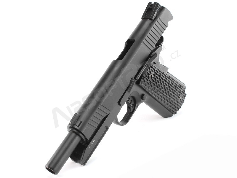 Airsoft pistol 1911 M.E.U. CO2 blowback pistol, full metal, blowback - black [KWC]