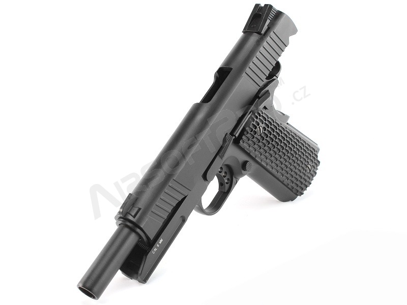 Pistola de airsoft 1911 M.E.U. CO2 blowback, full metal, blowback - negro [KWC]