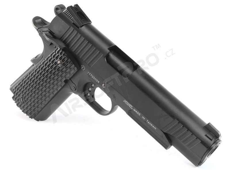 Pistola de airsoft 1911 M.E.U. CO2 blowback, full metal, blowback - negro [KWC]