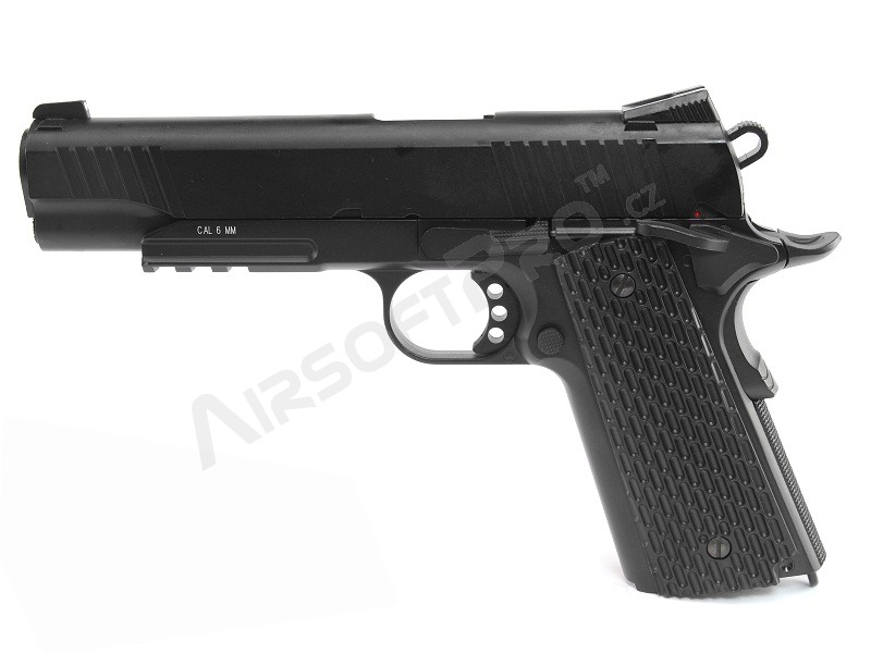 Pistola de airsoft 1911 M.E.U. CO2 blowback, full metal, blowback - negro [KWC]