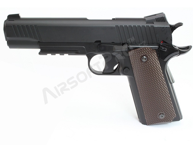 Airsoftová pistole CQBP M45A1 CO2 , kovový závěr, non-blowback - černá [KWC]