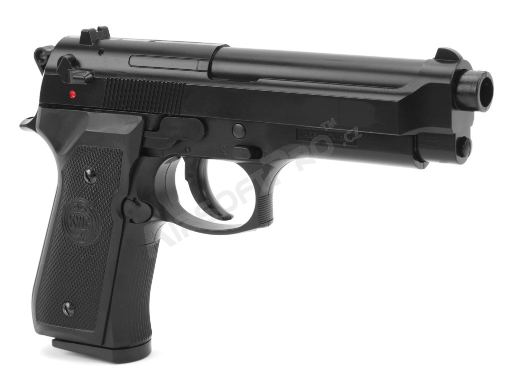 Pistola de muelle de airsoft M92F - negra [KWC]