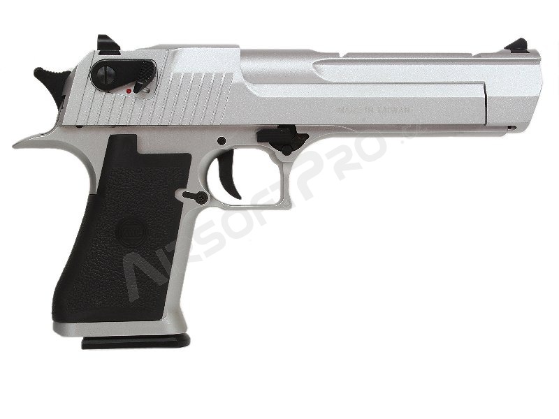 Airsoftová pistole DE .50AE CO2 , kovový závěr, blowback - Stříbrný [KWC]