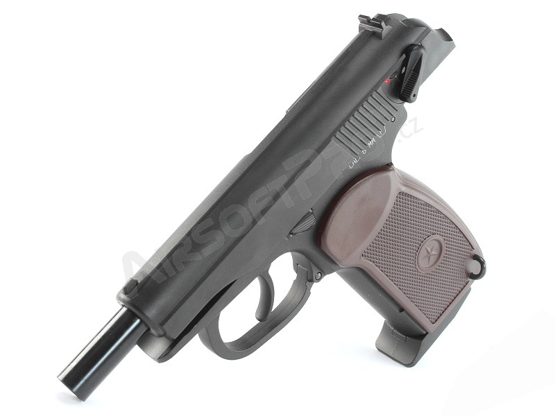 Airsoftová pistole Makarov PM, černá, celokov, CO2 blowback verze [KWC]