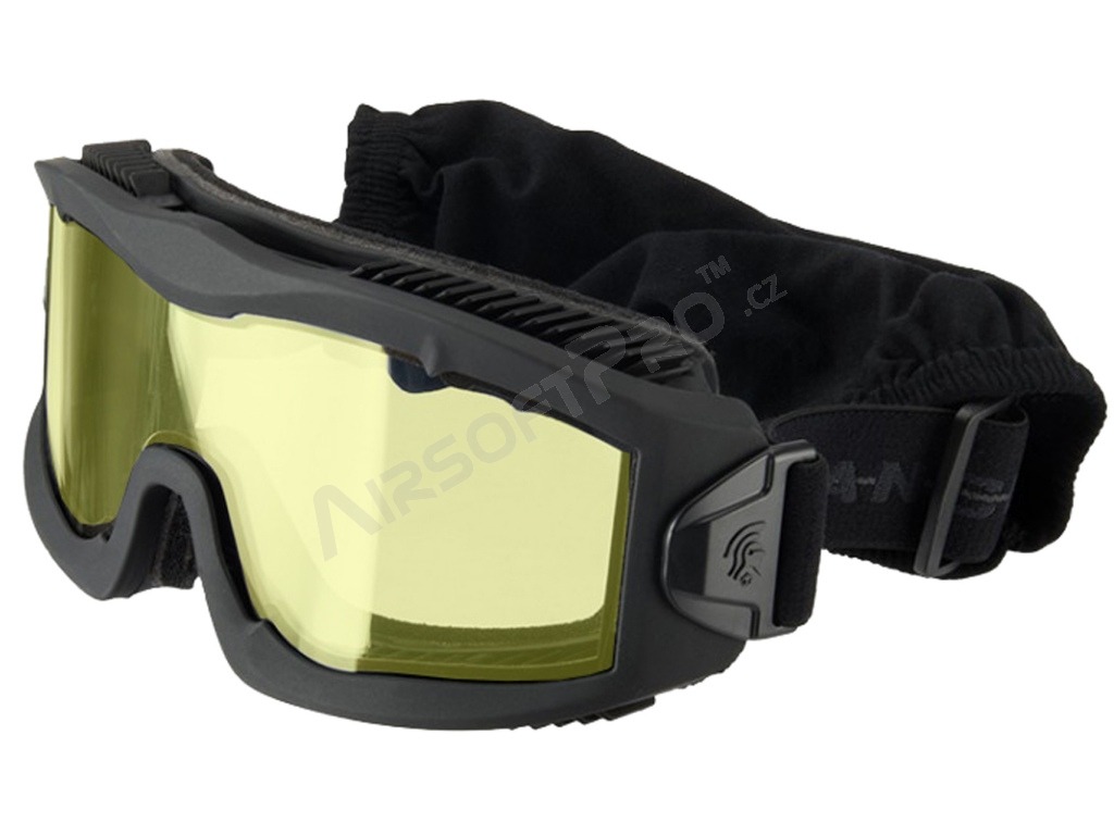 Máscara de airsoft AERO Series Thermal, negra - transparente, gris humo, amarilla [Lancer Tactical]