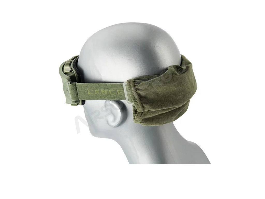 Máscara de airsoft AERO Series Thermal, OD - transparente, gris humo, amarillo [Lancer Tactical]
