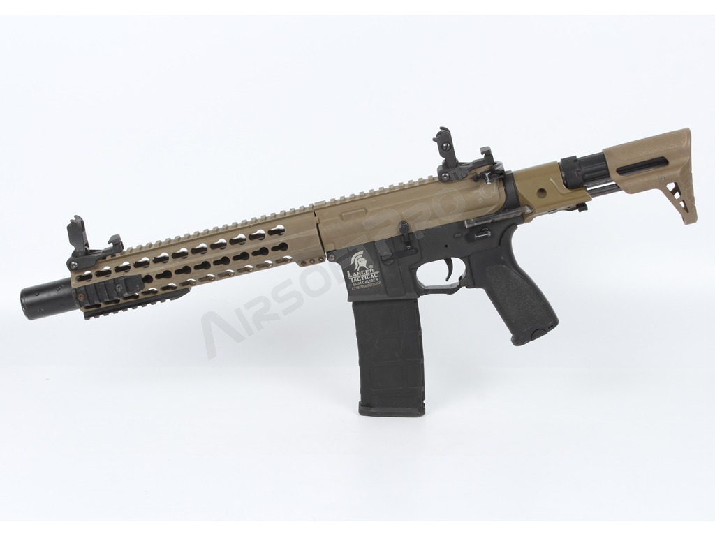 Réplique airsoft AEG LT-19 GEN2 Silencer PDW Tan