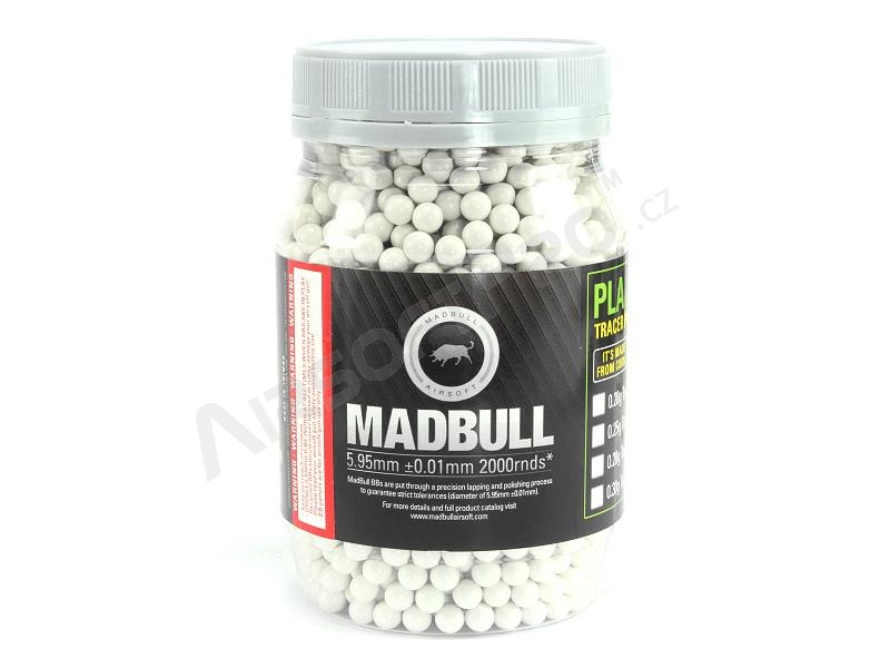 Airsoft BBs MadBull Heavy Snipers BBs 0,40g 2000pcs - blanco [MadBull]