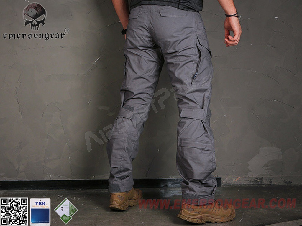 Pantalones tácticos E4 - gris lobo, talla XL (36) [EmersonGear]