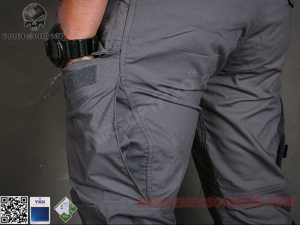 Pantalones tácticos E4 - gris lobo, talla S (30) [EmersonGear]