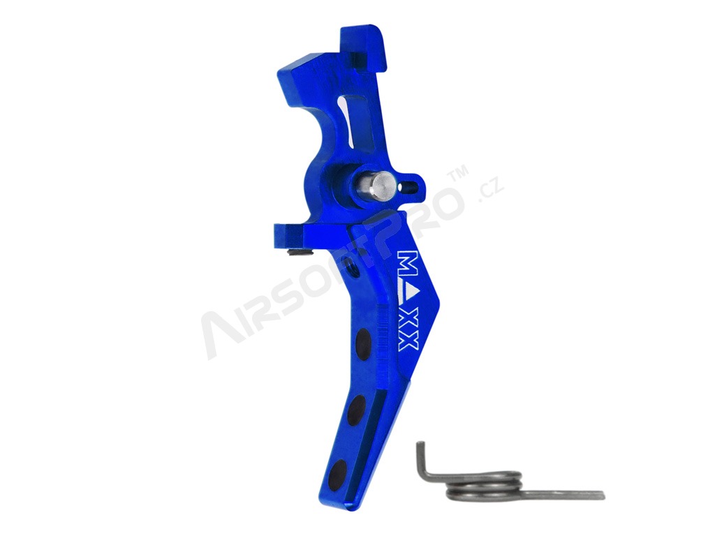 CNC Aluminum Advanced Speed Trigger (Style B) for M4 - blue [MAXX Model]
