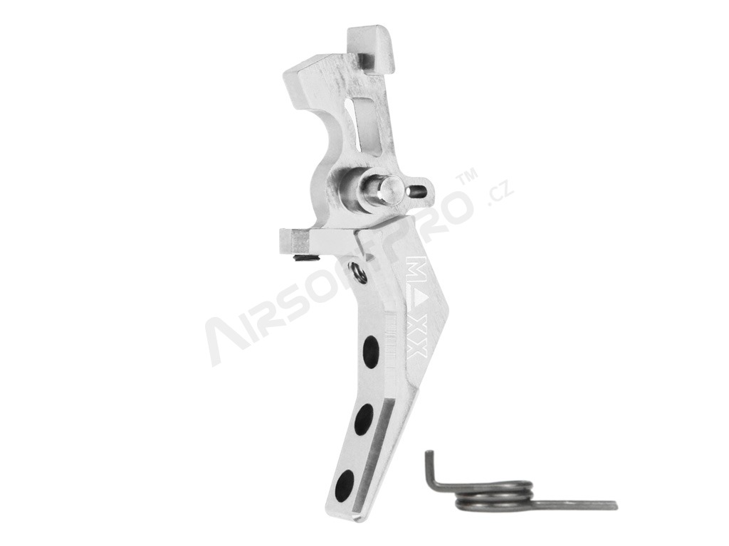CNC Aluminum Advanced Speed Trigger (Style B) for M4 - silver [MAXX Model]