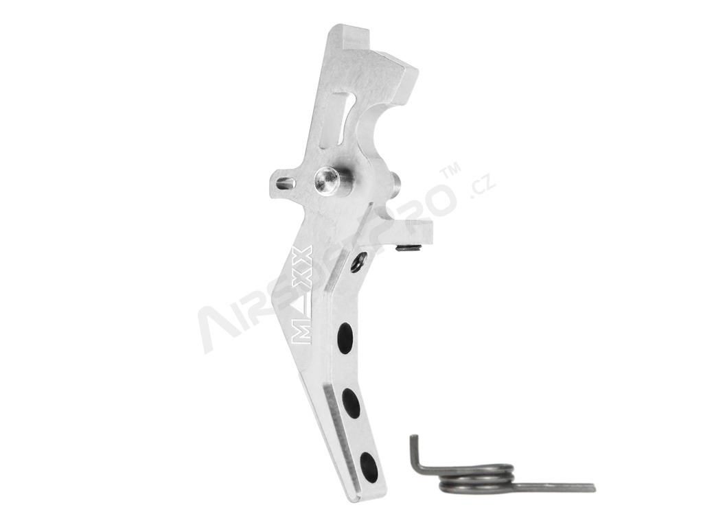 CNC Aluminum Advanced Speed Trigger (Style B) for M4 - silver [MAXX Model]