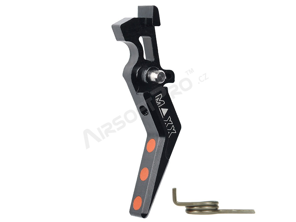CNC Aluminum Advanced Trigger (Style A) for M4 - black [MAXX Model]