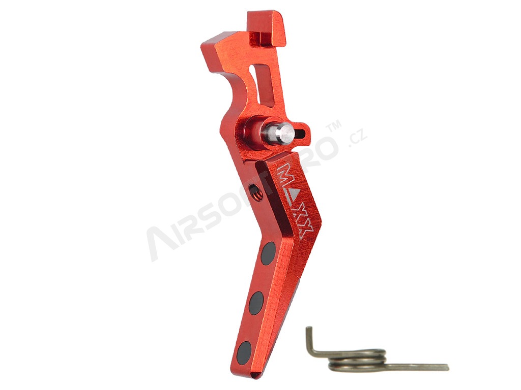 CNC Aluminum Advanced Trigger (Style A) for M4 - red [MAXX Model]
