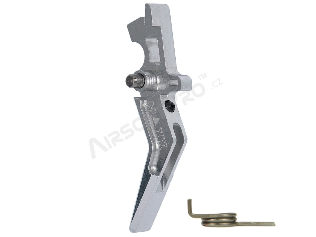 CNC Aluminum Advanced Trigger (Style A) for M4 - silver [MAXX Model]