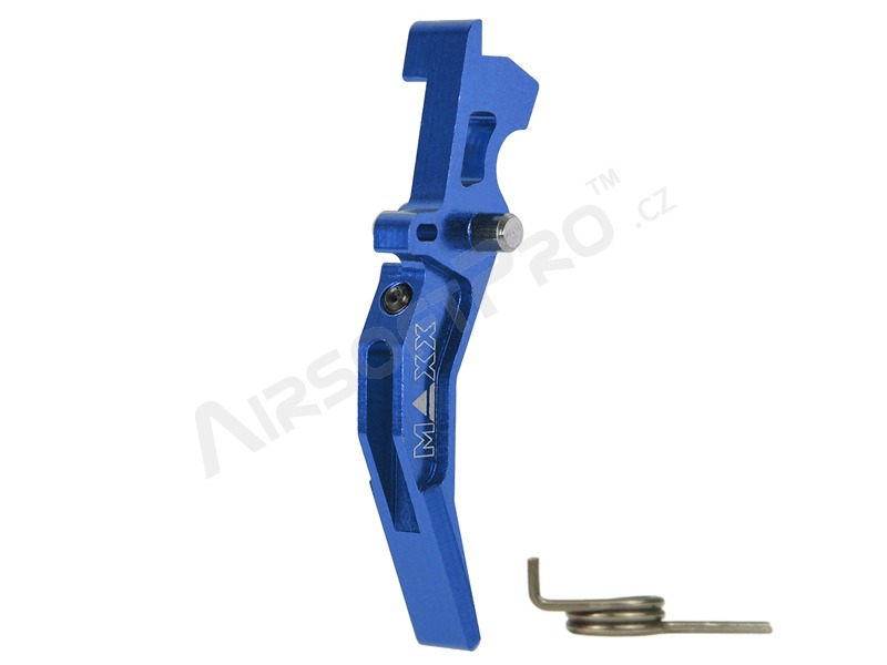 CNC Aluminum Advanced Trigger (Style C) for M4 - blue [MAXX Model]