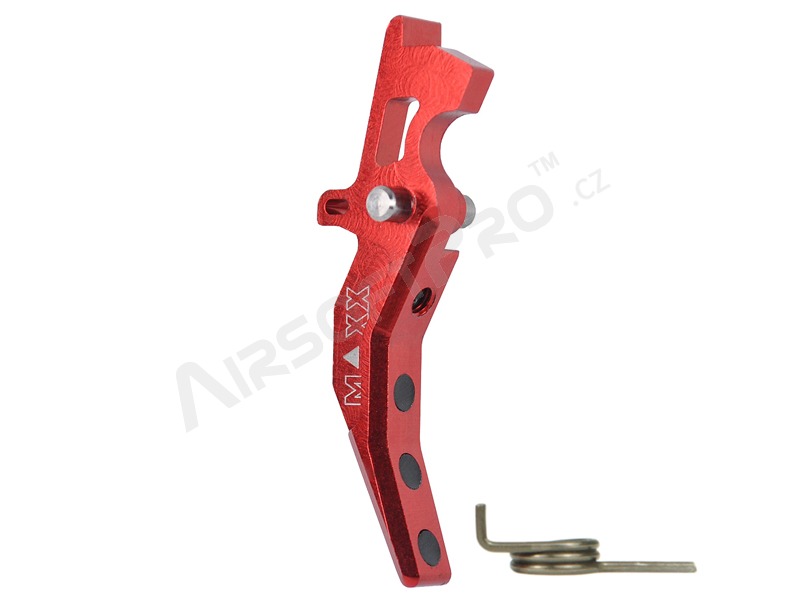 CNC Aluminum Advanced Trigger (Style C) for M4 - red [MAXX Model]