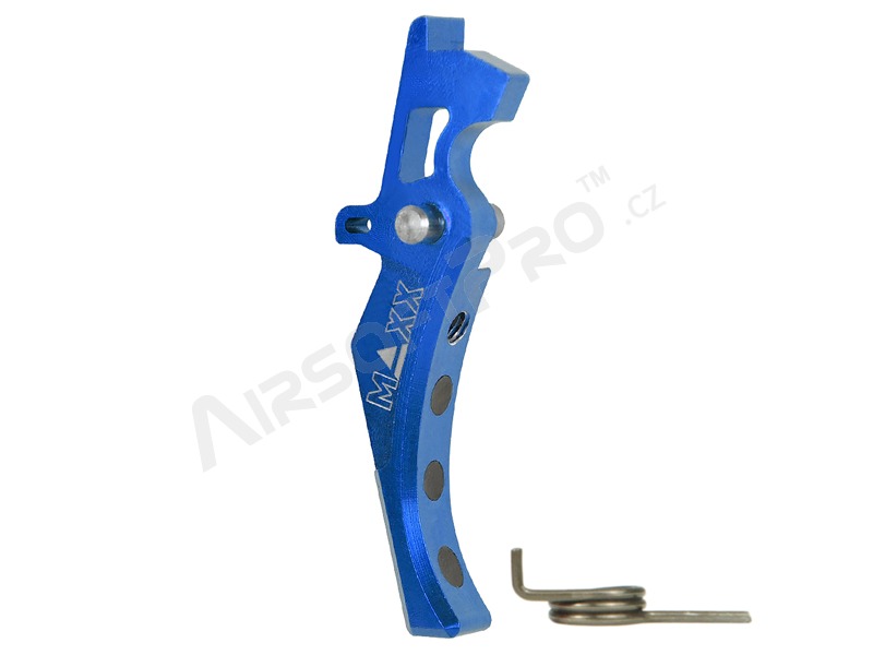 CNC Aluminum Advanced Trigger (Style D) for M4 - blue [MAXX Model]