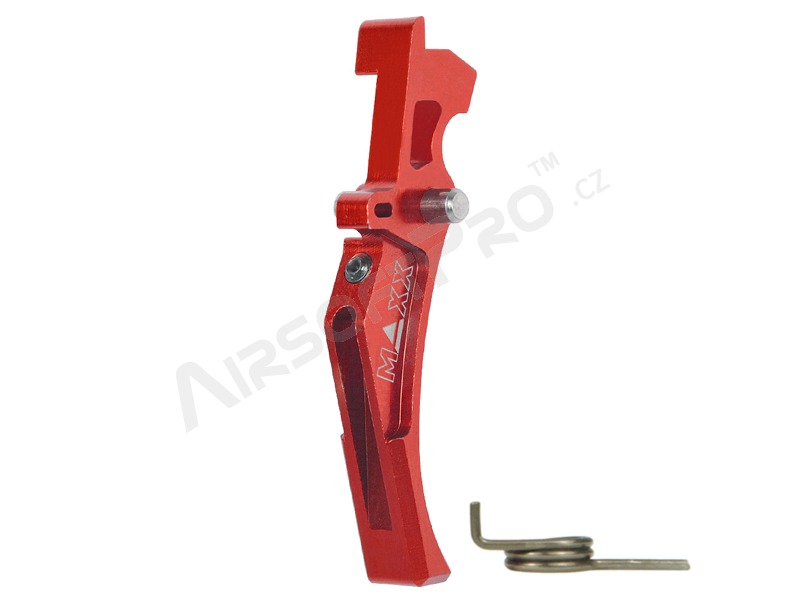 CNC Aluminum Advanced Trigger (Style D) for M4 - red [MAXX Model]