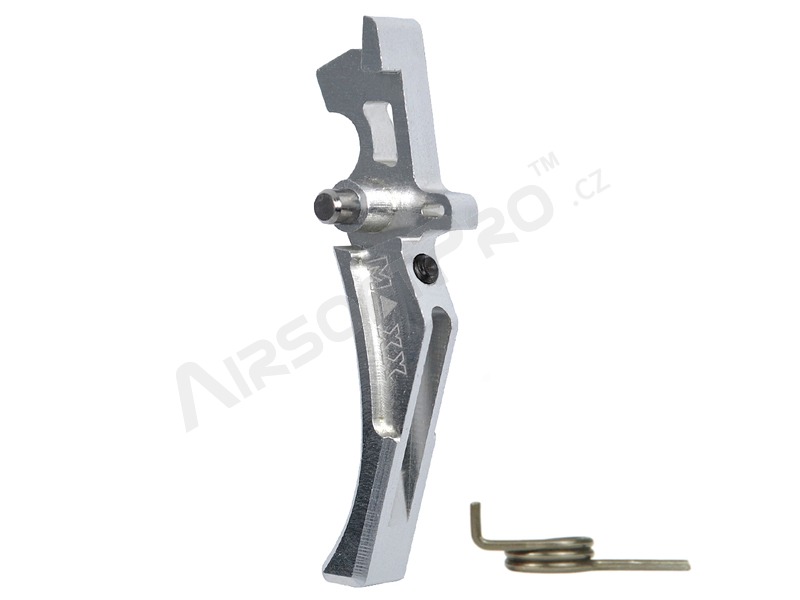 CNC Aluminum Advanced Trigger (Style D) for M4 - silver [MAXX Model]