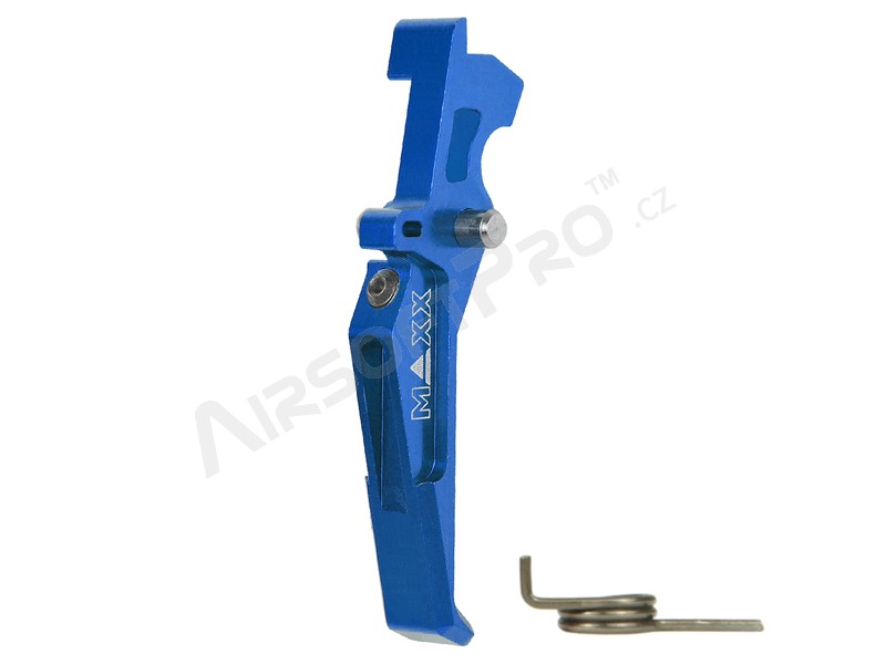 CNC Aluminum Advanced Trigger (Style E) for M4 - blue [MAXX Model]