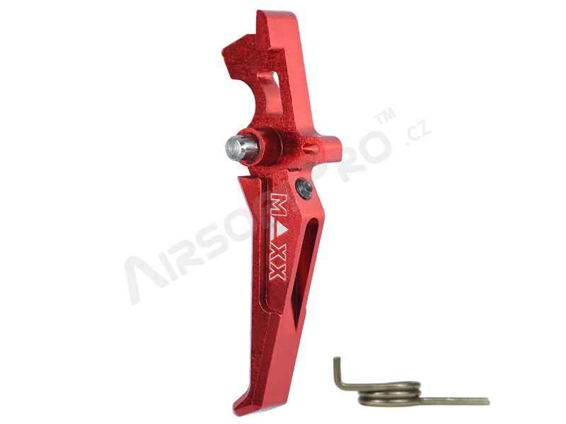 CNC Aluminum Advanced Trigger (Style E) for M4 - red [MAXX Model]