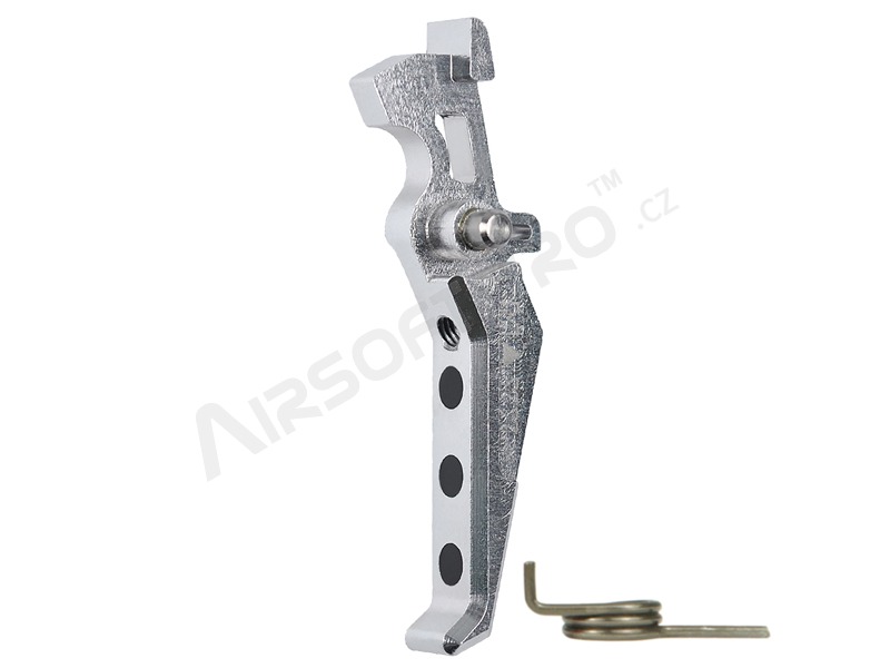 CNC Aluminum Advanced Trigger (Style E) for M4 - silver [MAXX Model]