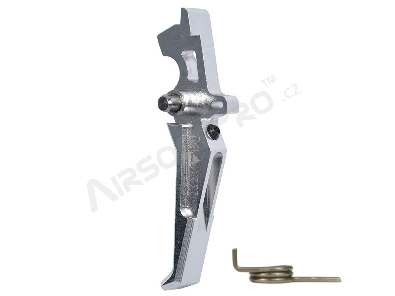 CNC Aluminum Advanced Trigger (Style E) for M4 - silver [MAXX Model]