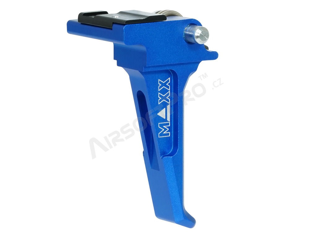 Disparador de velocidad avanzado de aluminio CNC (Estilo E) para EVO-3 - azul [MAXX Model]